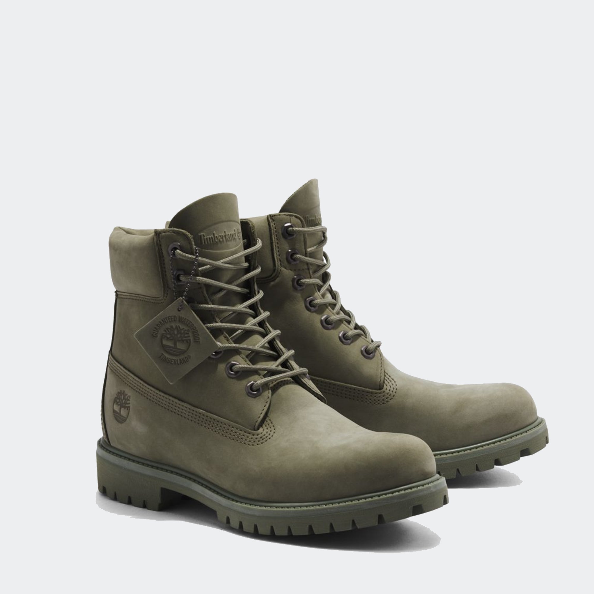 Timberland Premium 6Inch Boots Dark Green Nubuck | Chicago City Sports