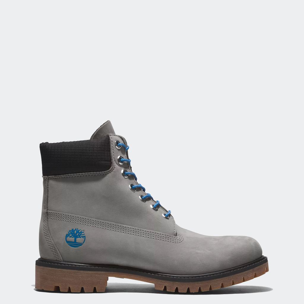 Men's Timberland Premium 6-Inch Waterproof Boots Medium Grey Blue
