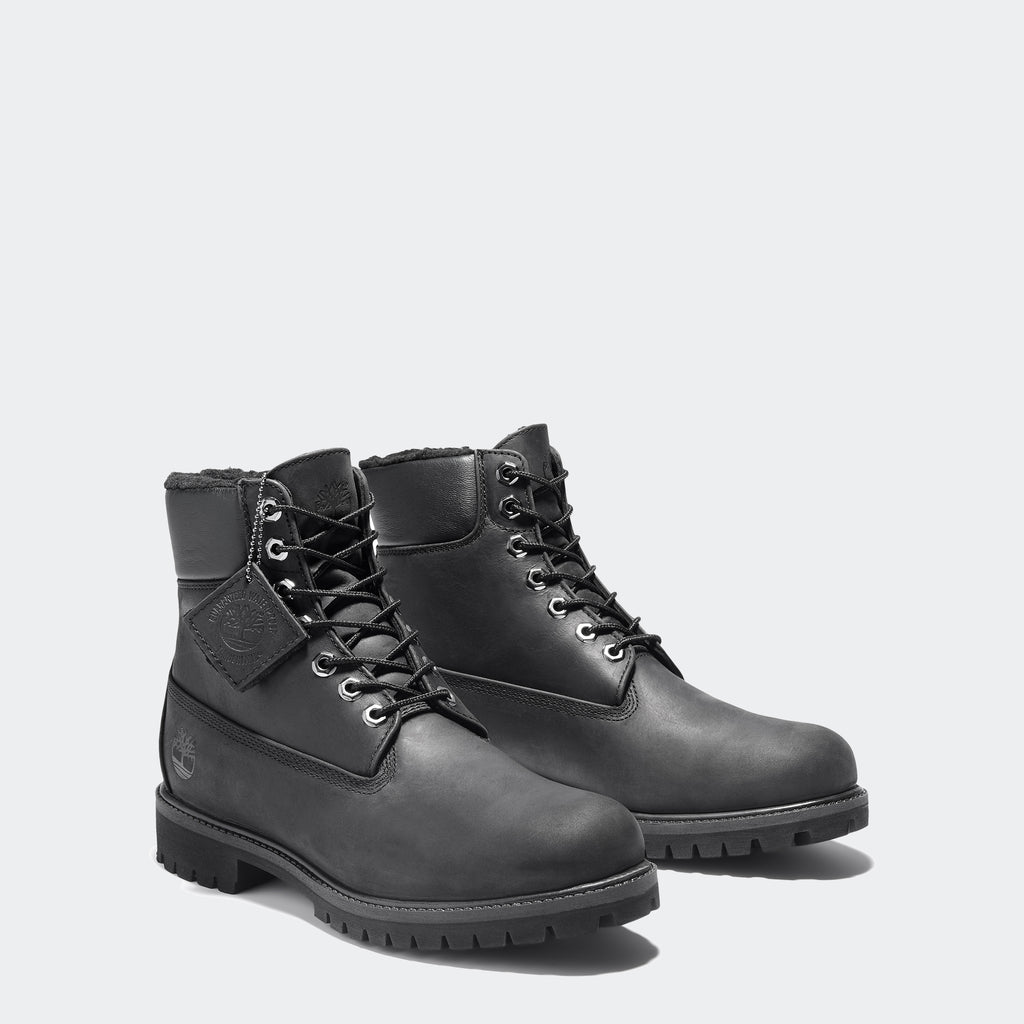 Men's Timberland Premium Warm-Lined 6-Inch Waterproof Boots Black