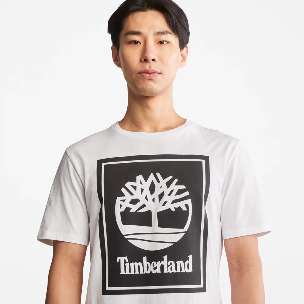 Men's Timberland Short-Sleeve Logo Tee White