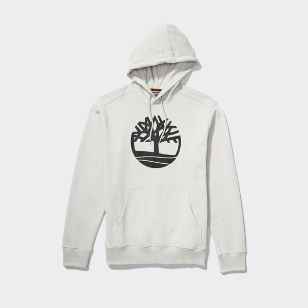 Men s Timberland Tree Logo Hoodie Vintage White Chicago City