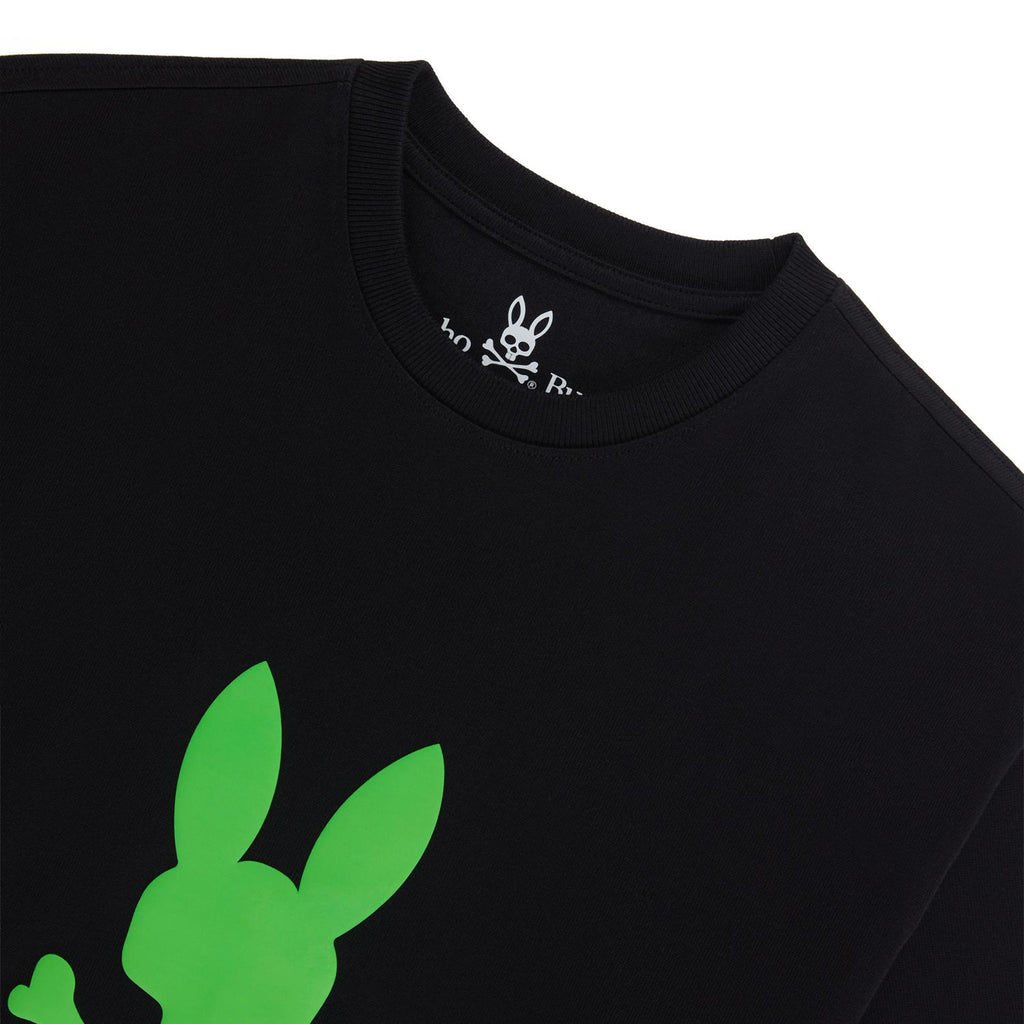Men's Psycho Bunny Lloyds Relaxed Fit Graphic Tee Black