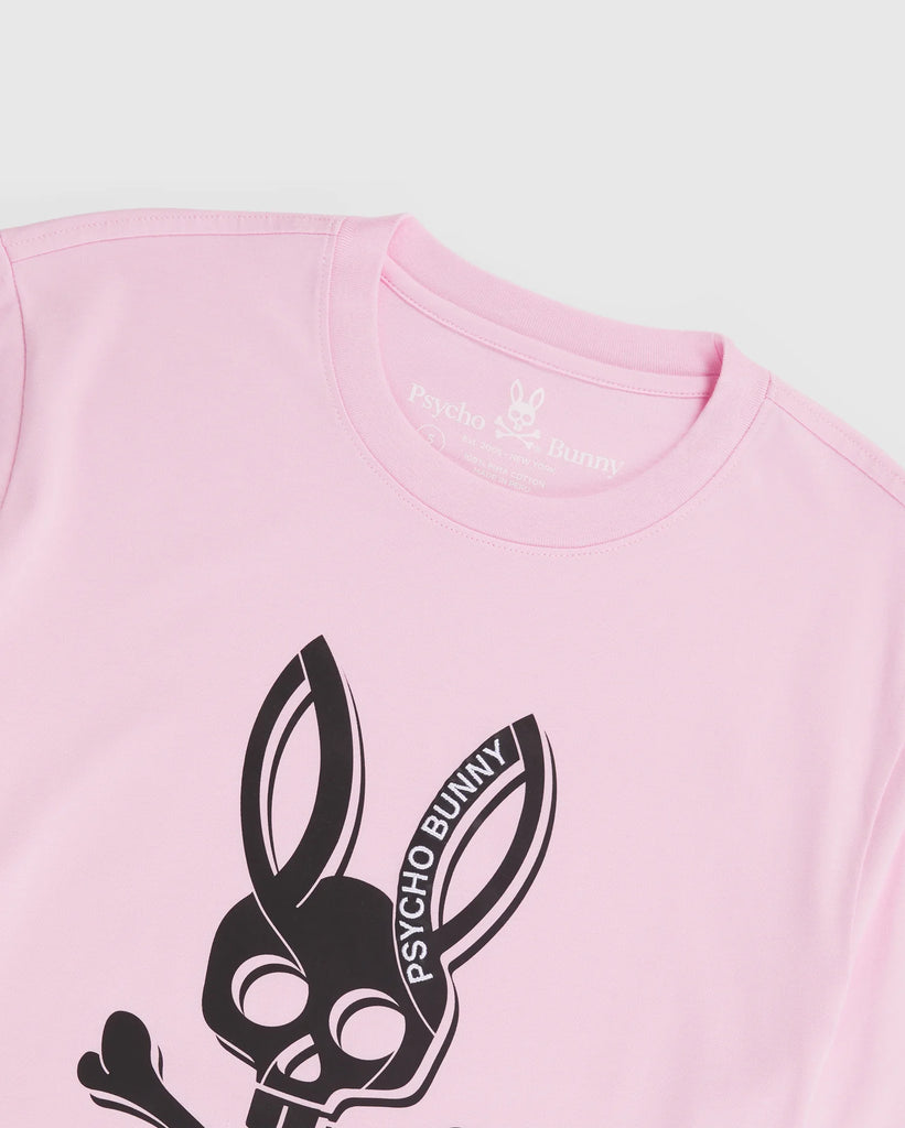 Men's Psycho Bunny Serge Graphic Tee Pure Pink