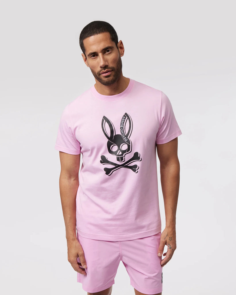 Men's Psycho Bunny Serge Graphic Tee Pure Pink