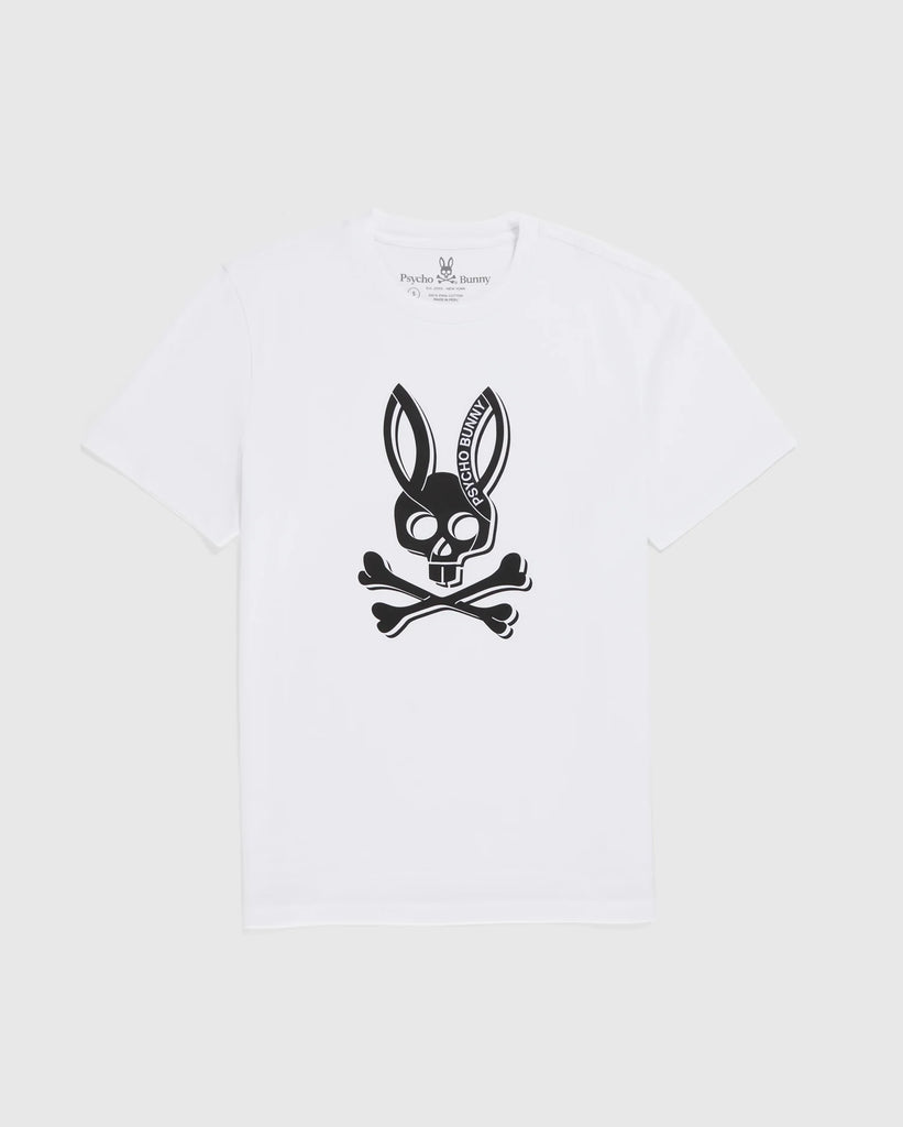 Men's Psycho Bunny Serge Graphic Tee White