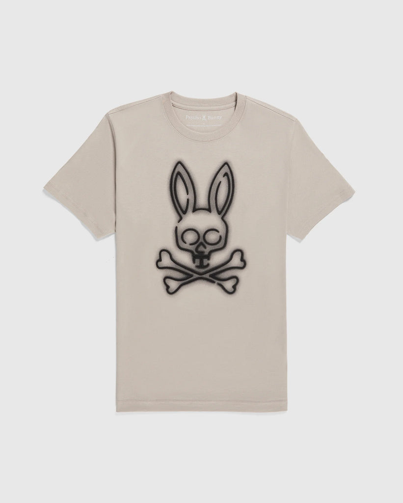 Men's Psycho Bunny Flavin Embroidered Graphic Tee Sandstone