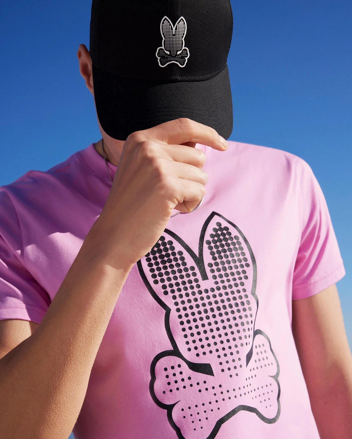 Men's Psycho Bunny Strype Graphic Tee Wild Rose | Chicago City Sports