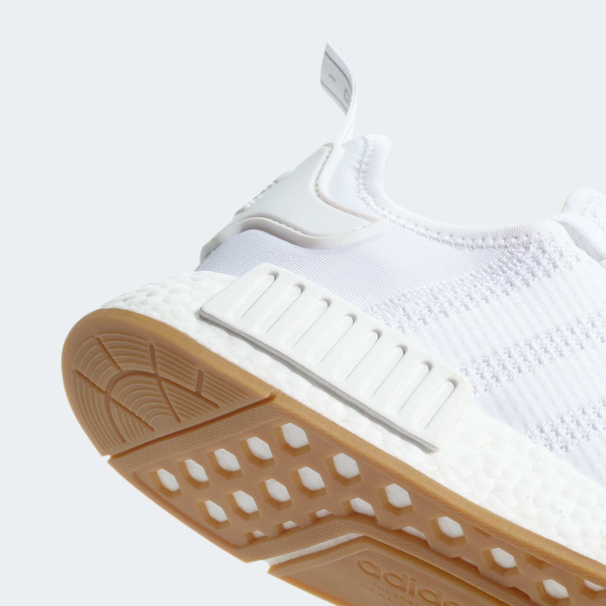 Adidas NMD R1 &White/Gum& Shoes - Size 9