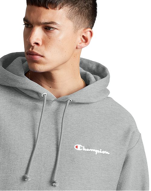 Champion life men s reverse weave script logo pullover outlet hoodi