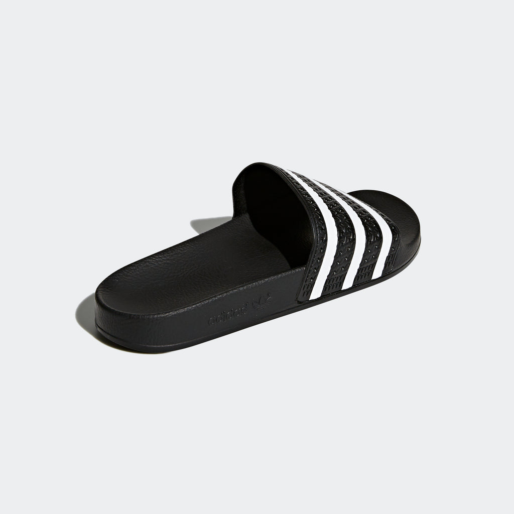 adidas Originals Adilette Slides Black 280647 | Chicago City Sports | angled rear view
