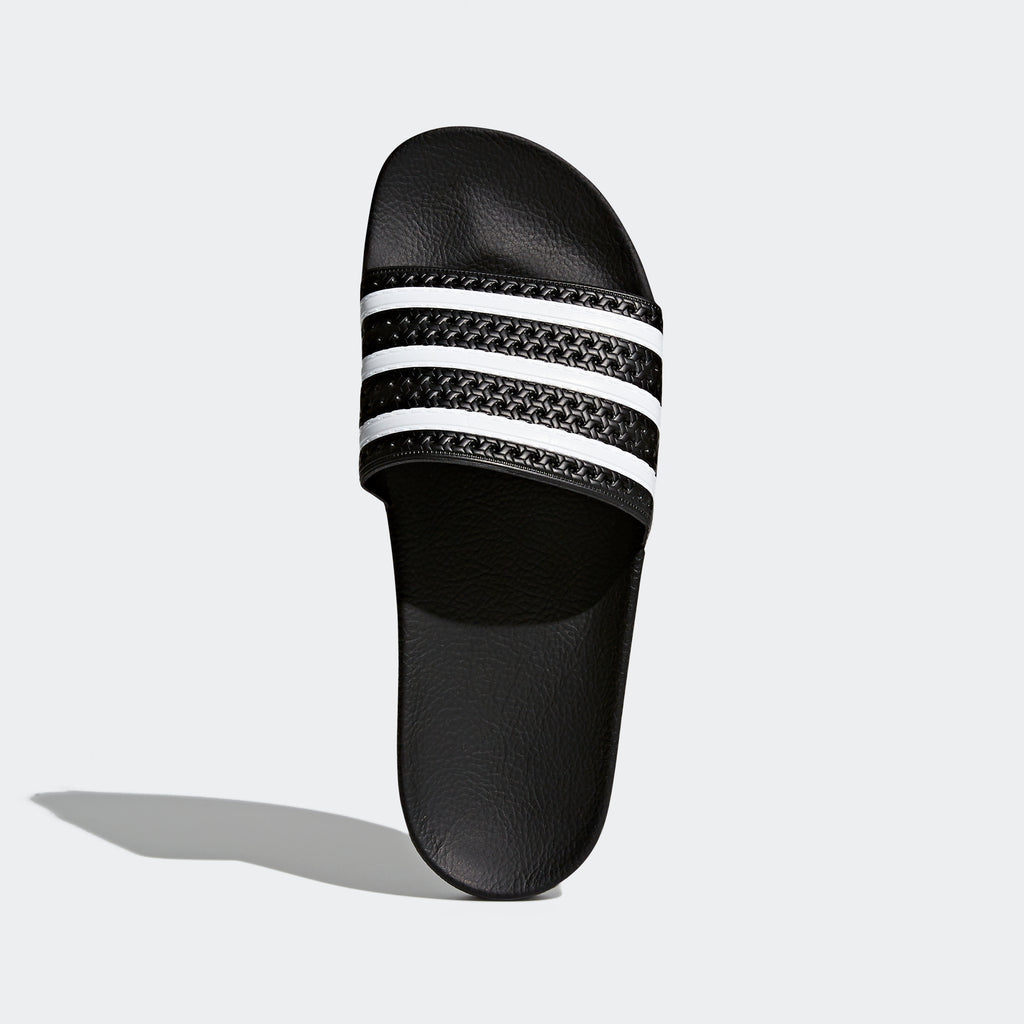 adidas Originals Adilette Slides Black 280647 | Chicago City Sports | top view