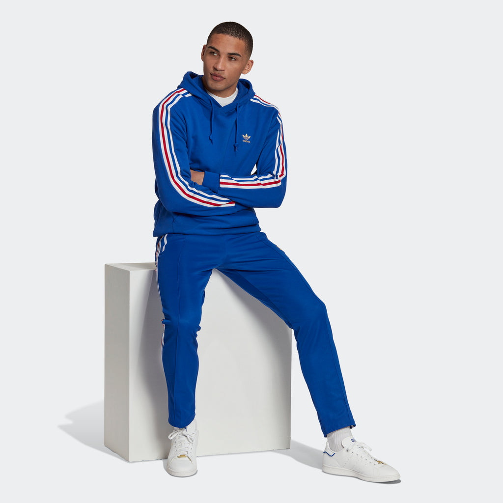 Men's adidas Originals 3-Stripes Hoodie Royal Blue
