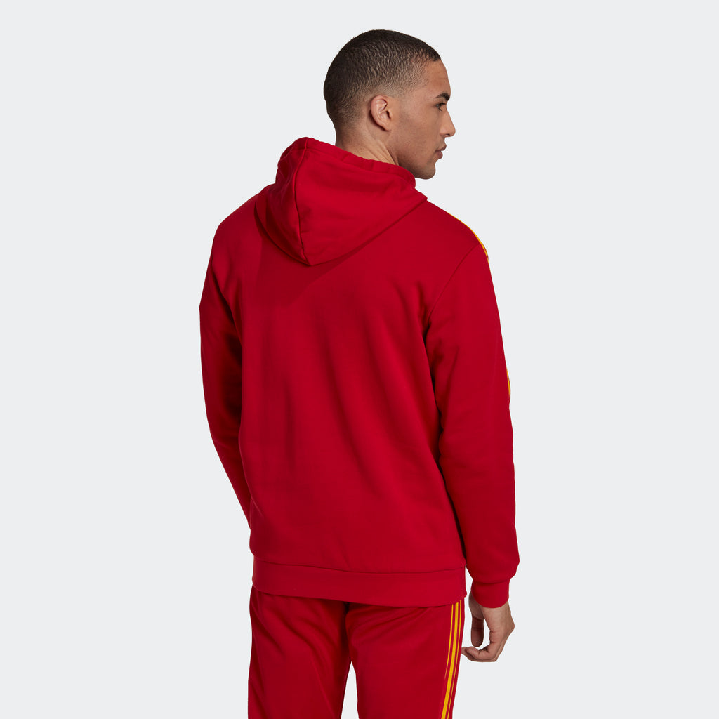 Men's adidas Originals 3-Stripes Hoodie Team Power Red