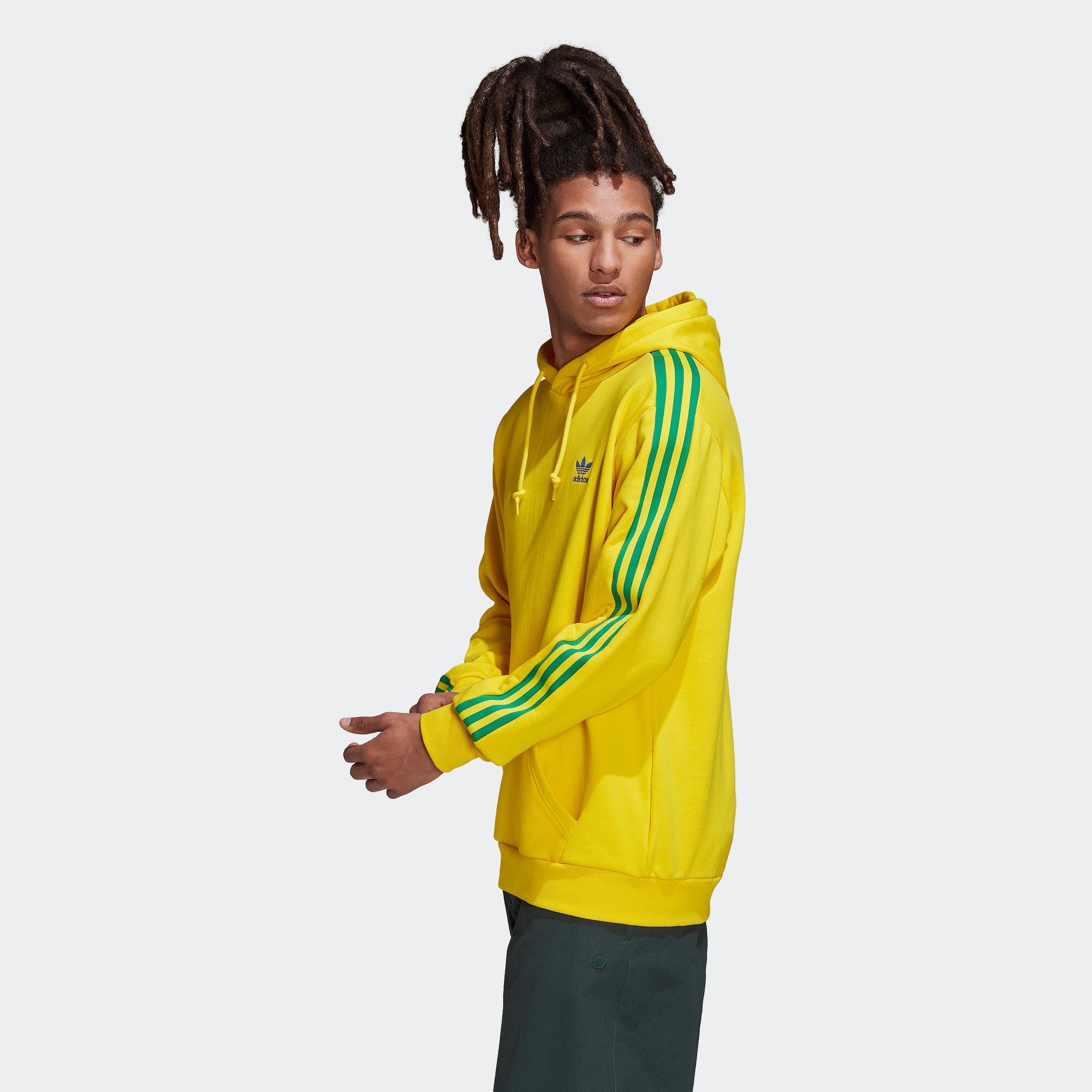 Yellow mens adidas sweatshirt Clearance