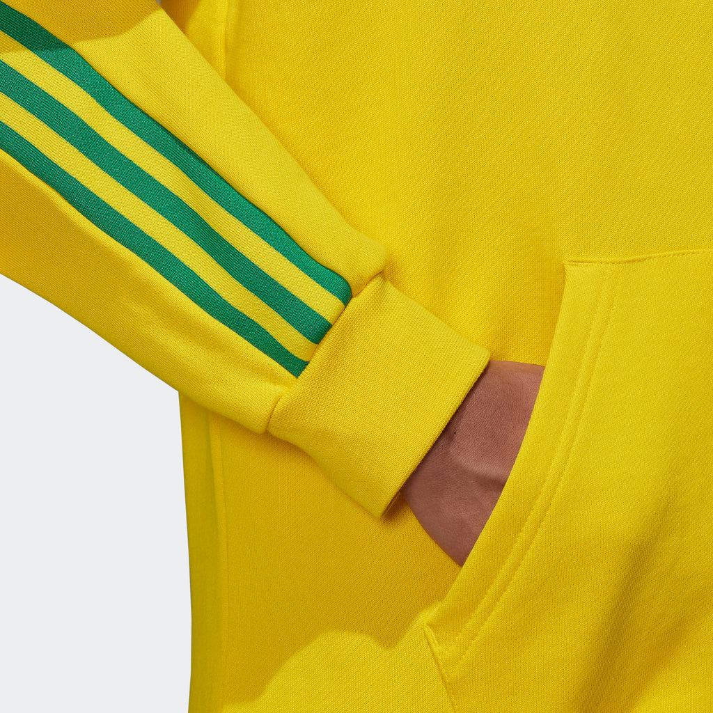 Men's adidas Originals 3-Stripes Hoodie Team Yellow