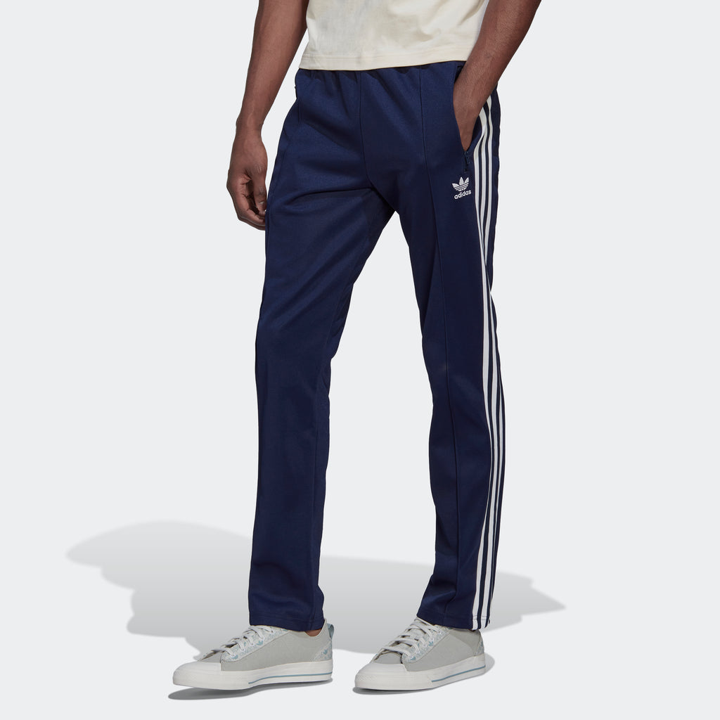 Men's adidas Originals Adicolor Classics Beckenbauer Primeblue Track Pants Navy