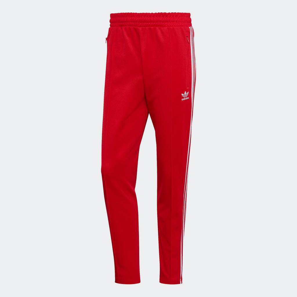 Men's adidas Originals Adicolor Classics Beckenbauer Primeblue Track Pants Red