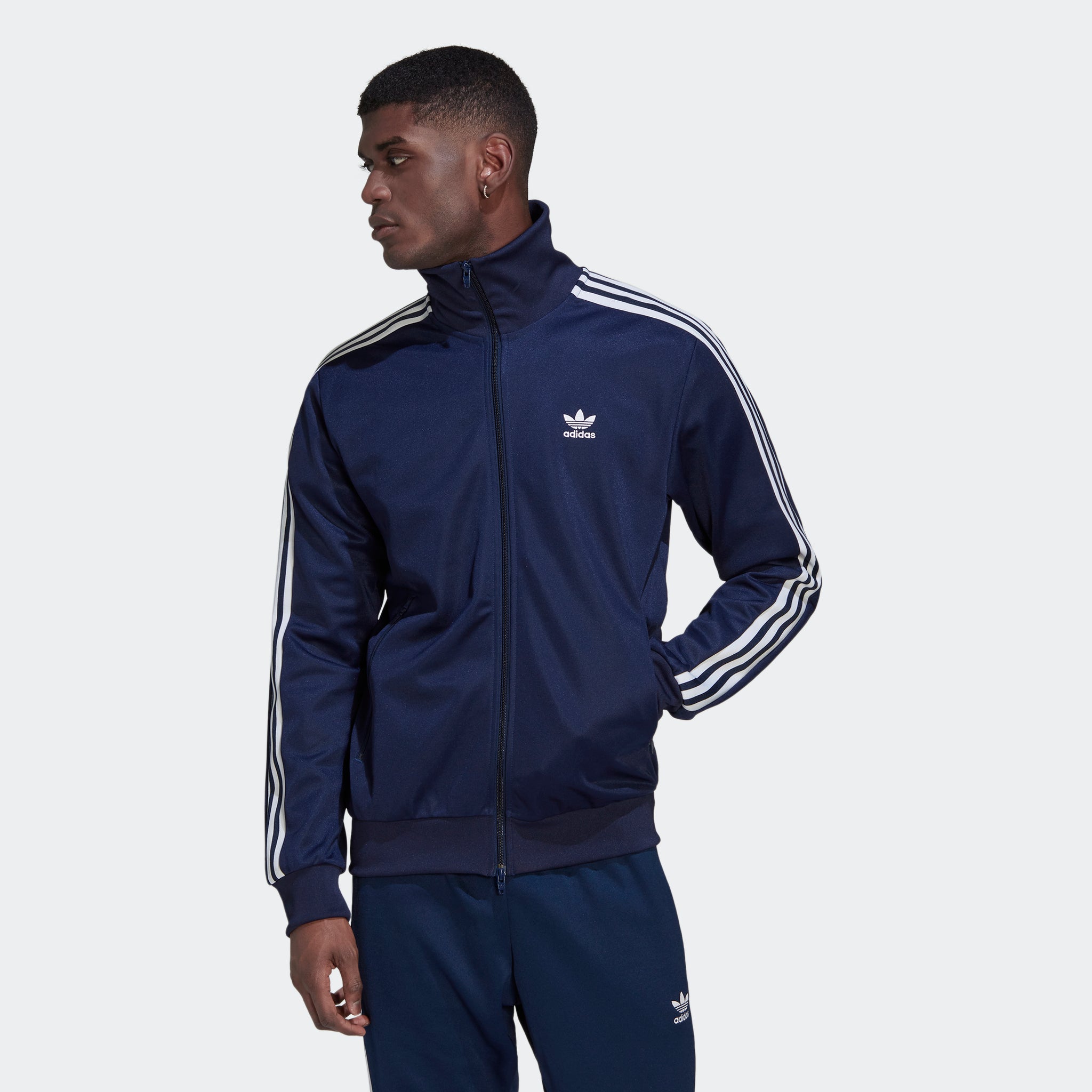 Originals navy blue superstar track jacket shop