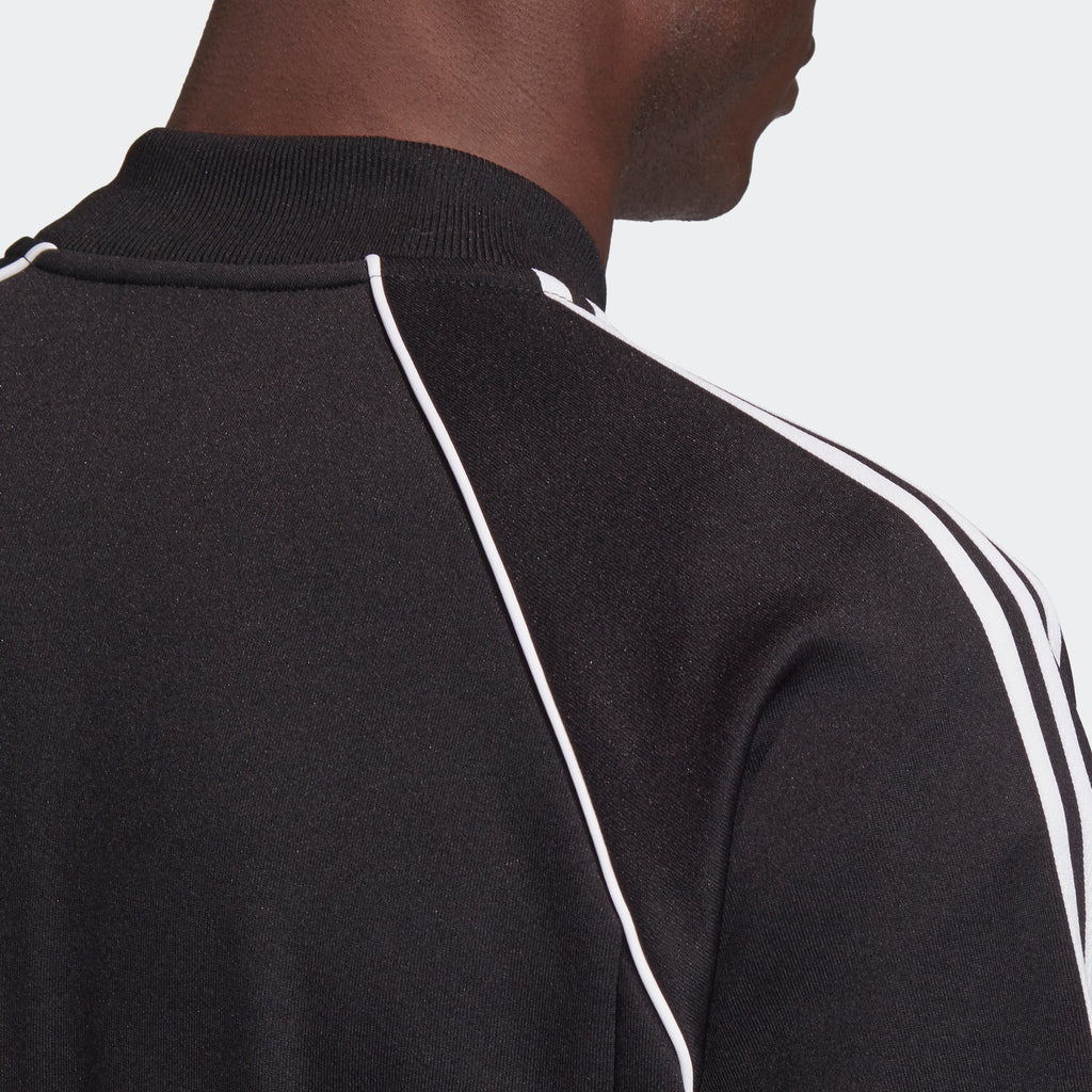 Men's adidas Originals Adicolor Classics Primeblue SST Track Jacket Black GF0198 | Chicago City Sports | shoulder view