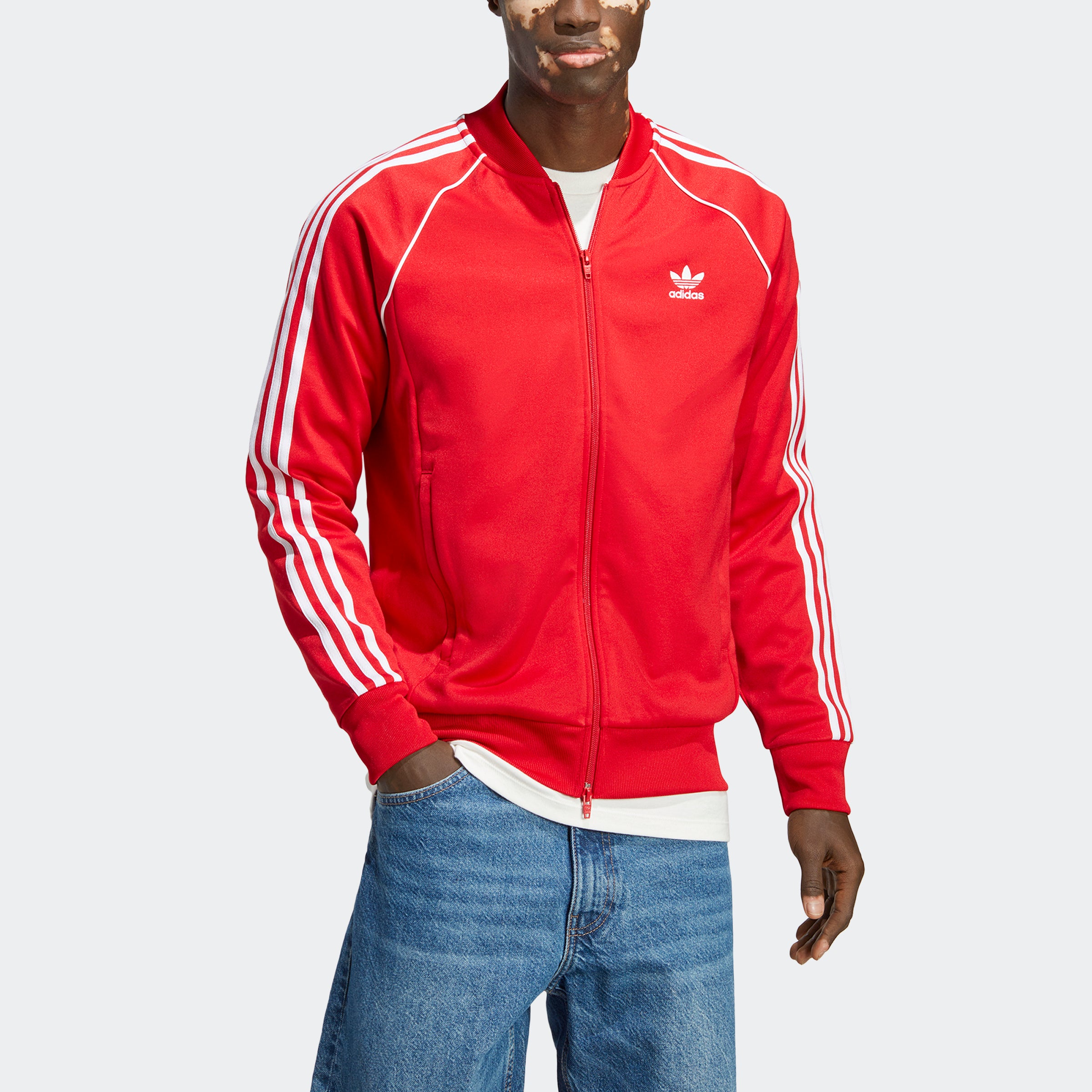 adidas Adicolor Red Classics SST Jacket Chicago City | Track Sports