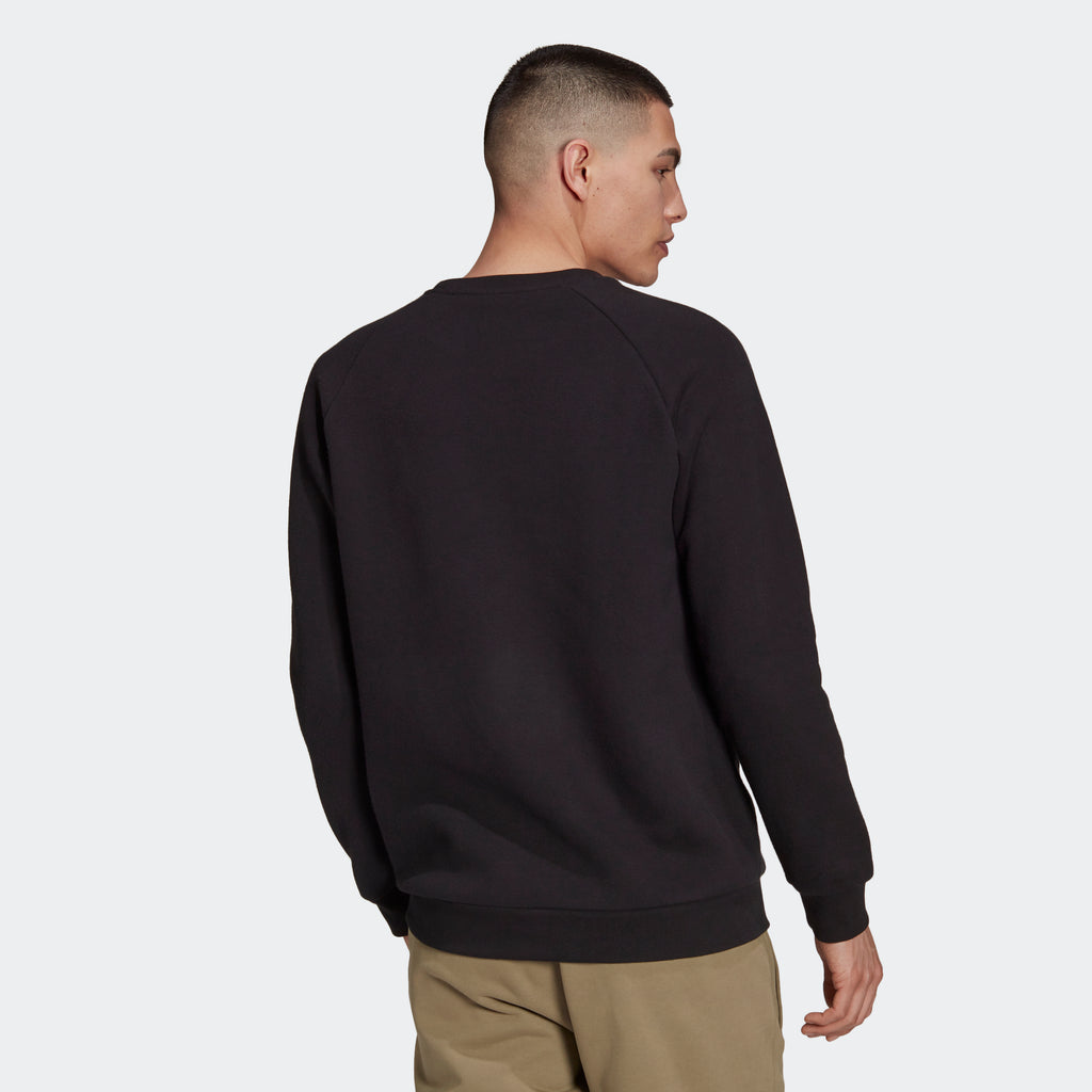 Men’s adidas Originals Adicolor Essentials Trefoil Crewneck Sweatshirt Black