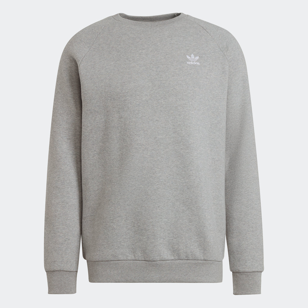 Men’s adidas Originals Adicolor Essentials Trefoil Crewneck Sweatshirt Grey