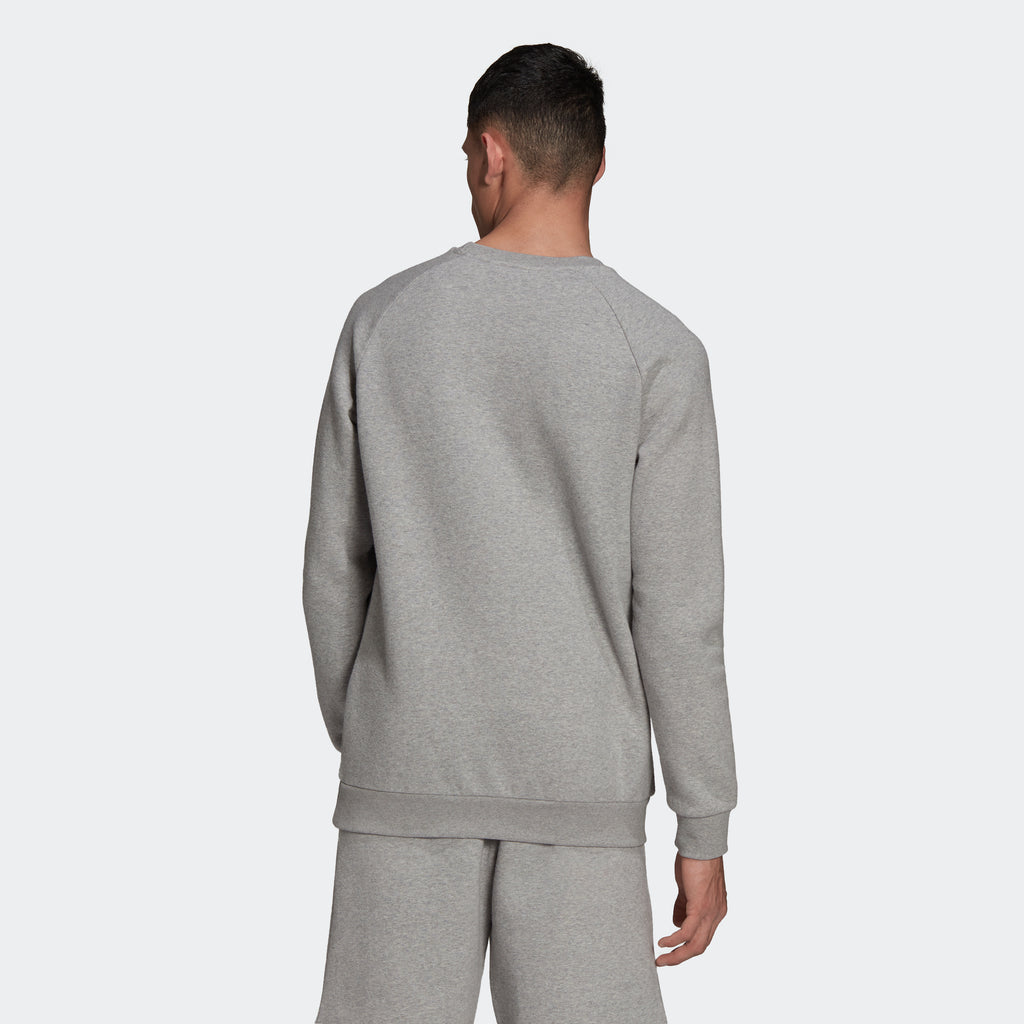 Men’s adidas Originals Adicolor Essentials Trefoil Crewneck Sweatshirt Grey
