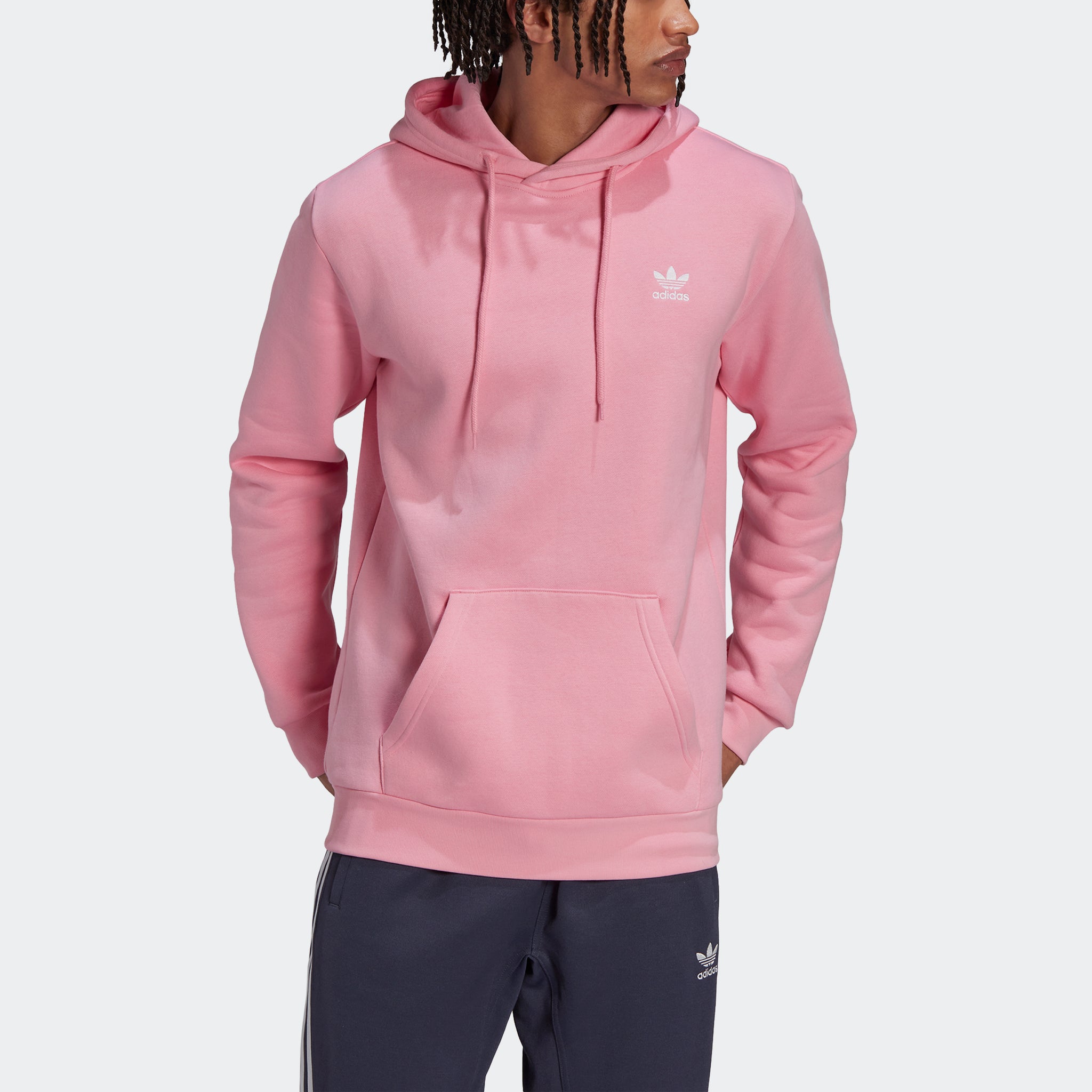 Adidas trefoil hoodie vapour pink clearance