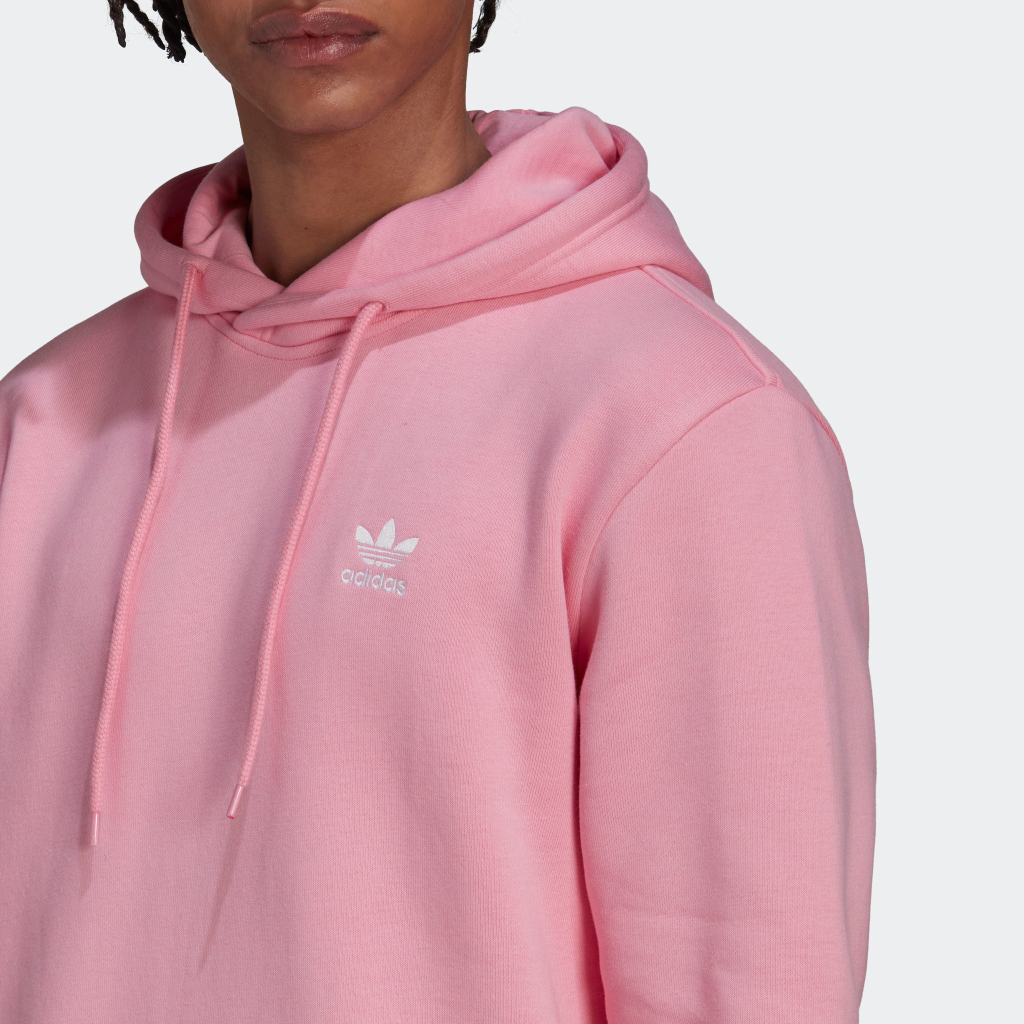 Adidas tape hoodie pink clearance