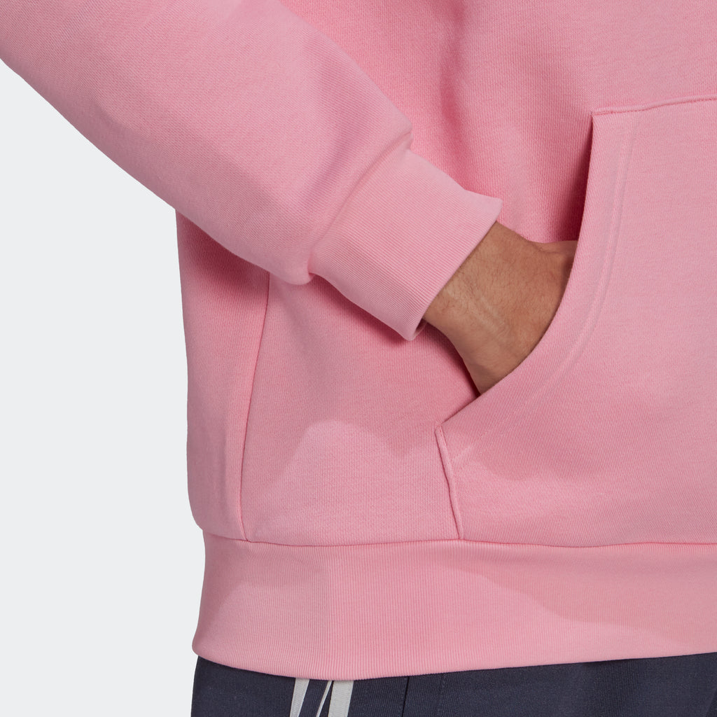 Men's adidas Originals Adicolor Essentials Trefoil Hoodie Bliss Pink