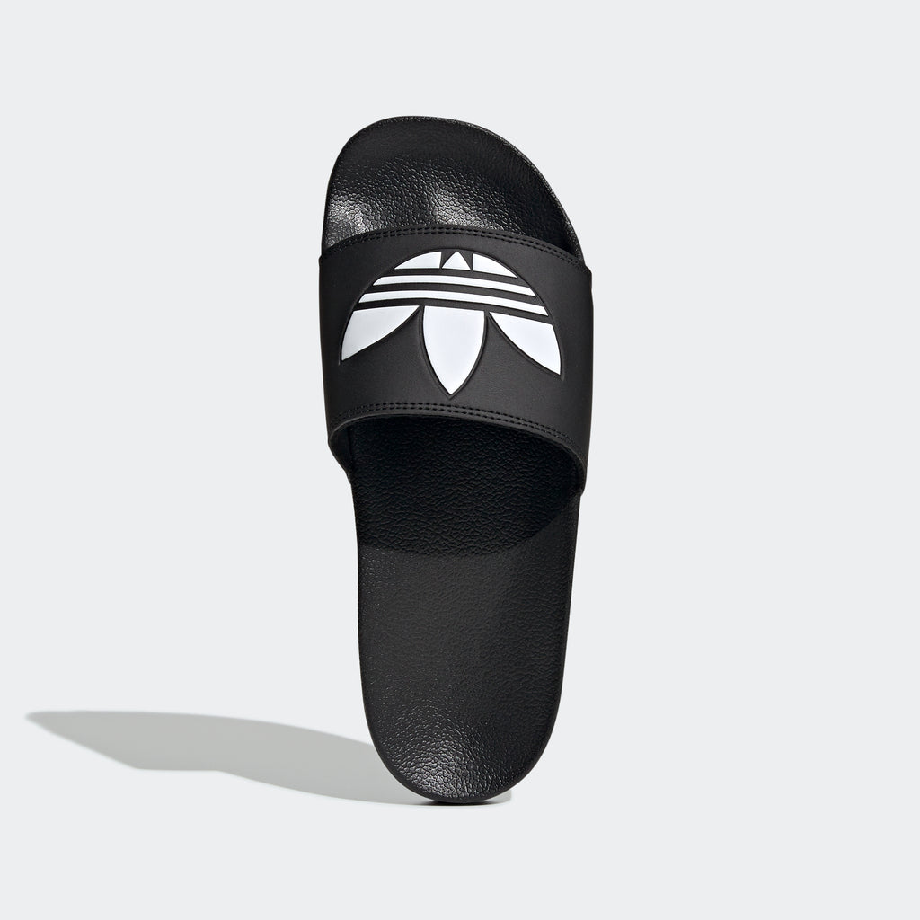 Men's adidas Originals Adilette Lite Slides Black FU8298 | Chicago City Sports | top view