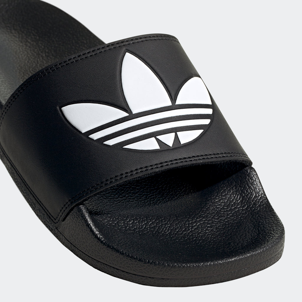 Men's adidas Originals Adilette Lite Slides Black FU8298 | Chicago City Sports | bandage view
