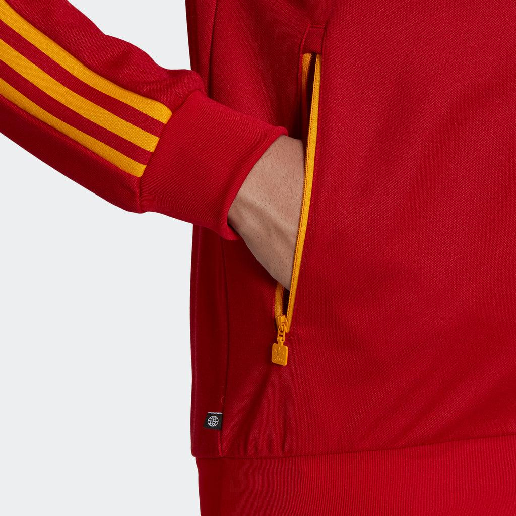 Men's adidas Originals Beckenbauer Track Jacket Red