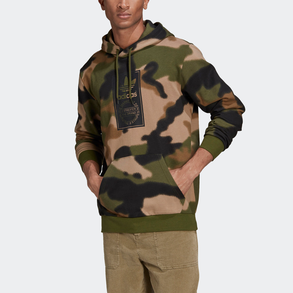 Men's adidas Camo Allover Print Hoodie GN1879 | Chicago City Sports | front