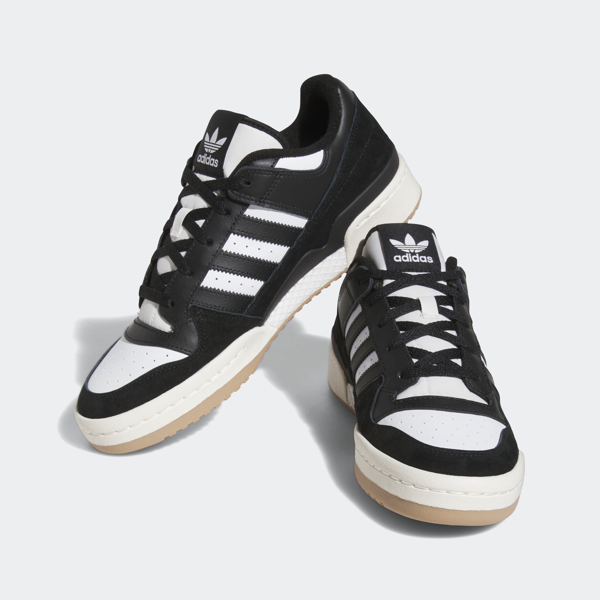 Adidas Men s Forum Low Classic Shoes Size 11.5 Black White White