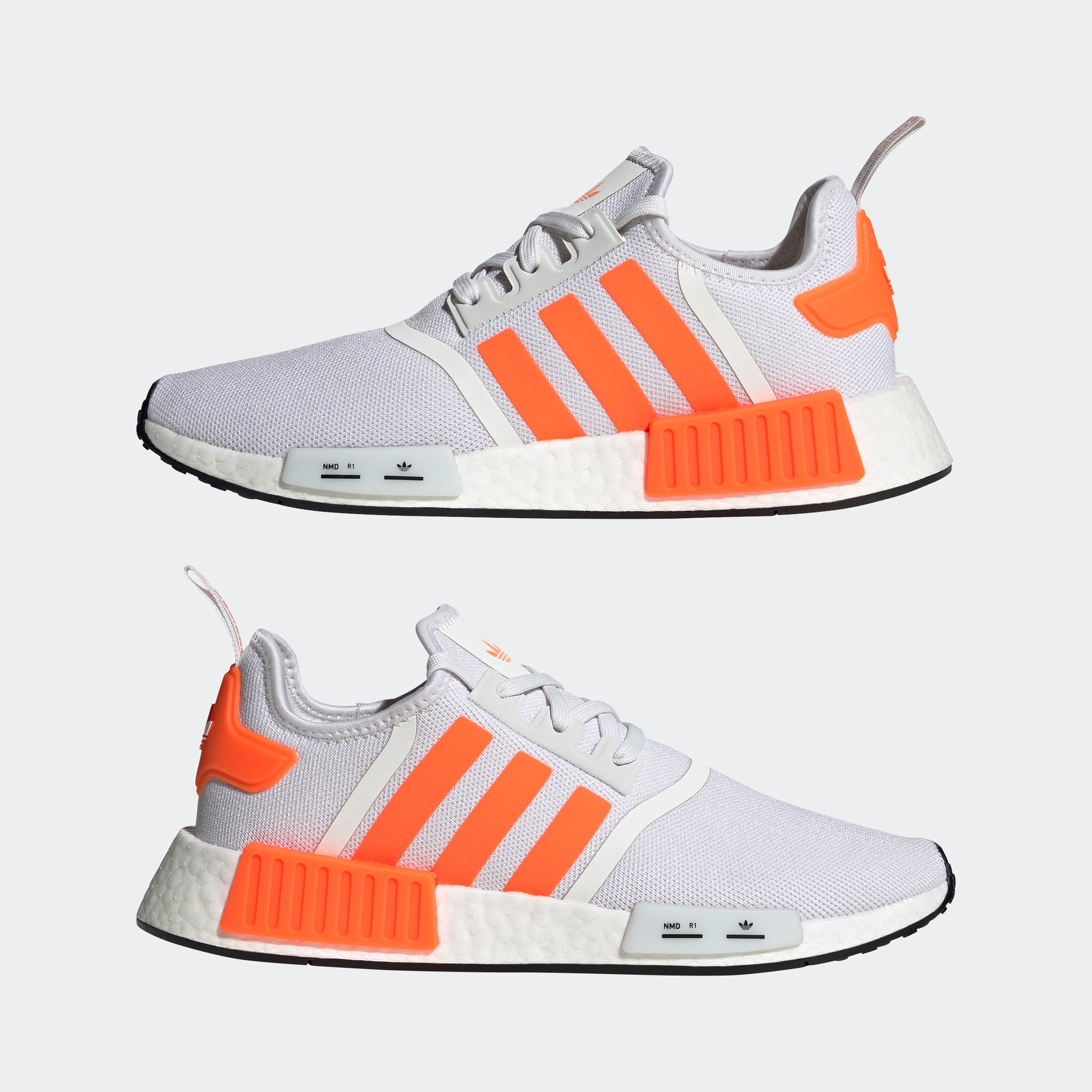 Men s adidas NMD R1 Shoes White Orange HQ4463 Chicago City Sports