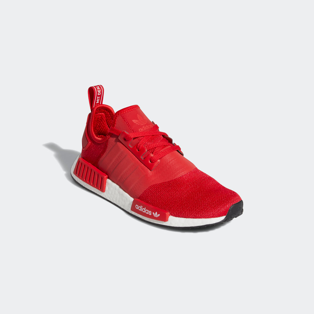 adidas Originals NMD_R1 Shoes Scarlet Red H01916 | Chicago City Sports | angled view