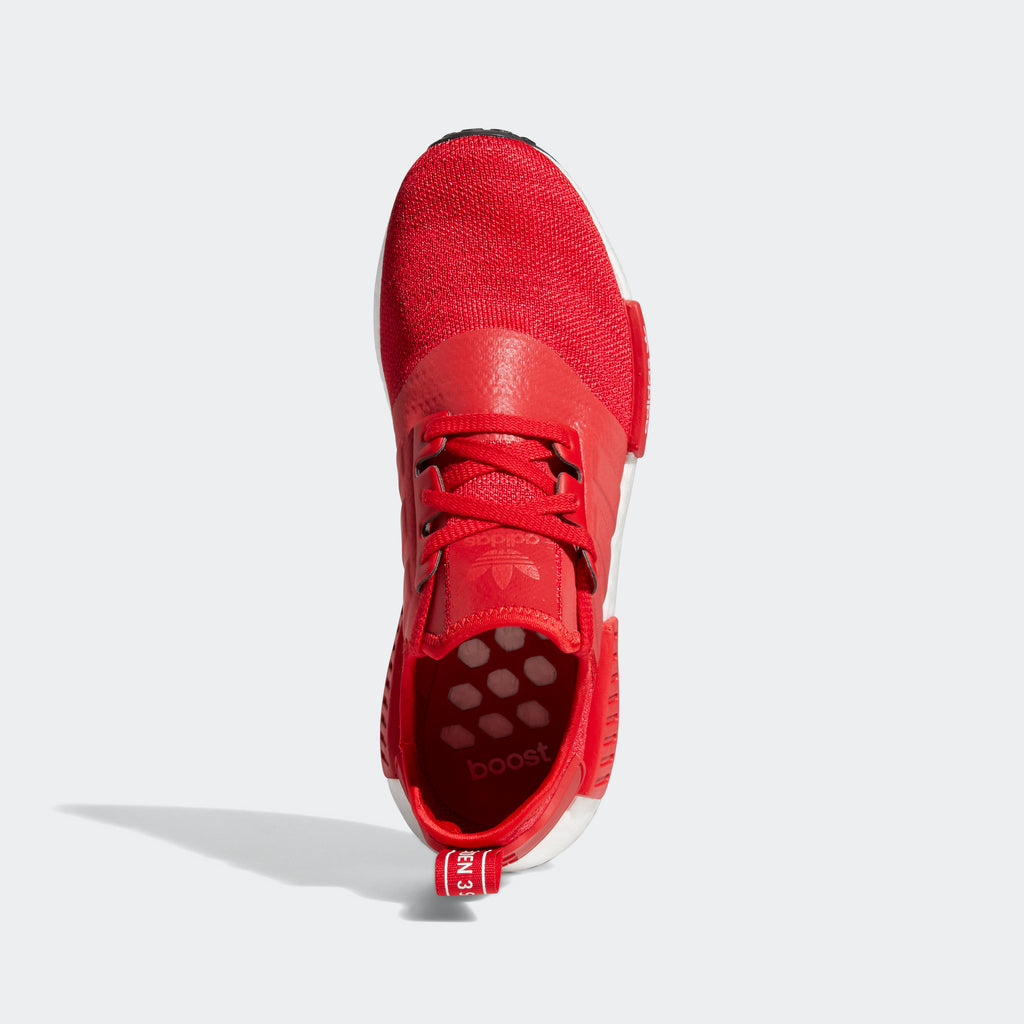 adidas Originals NMD_R1 Shoes Scarlet Red H01916 | Chicago City Sports | top view