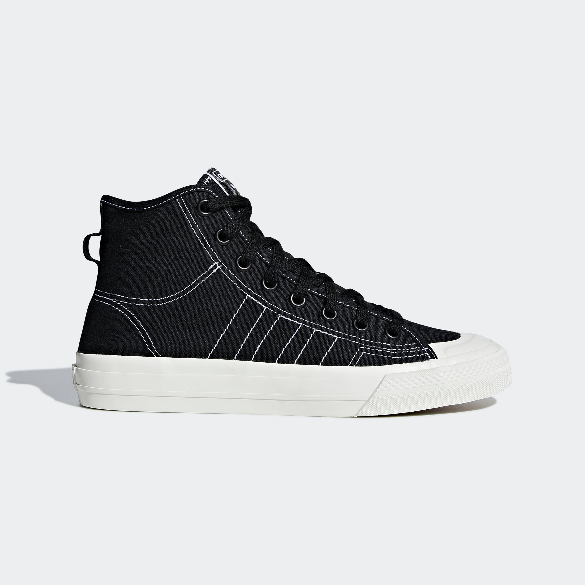 Men s adidas Originals Nizza RF Hi Shoes Black Chicago City Sports