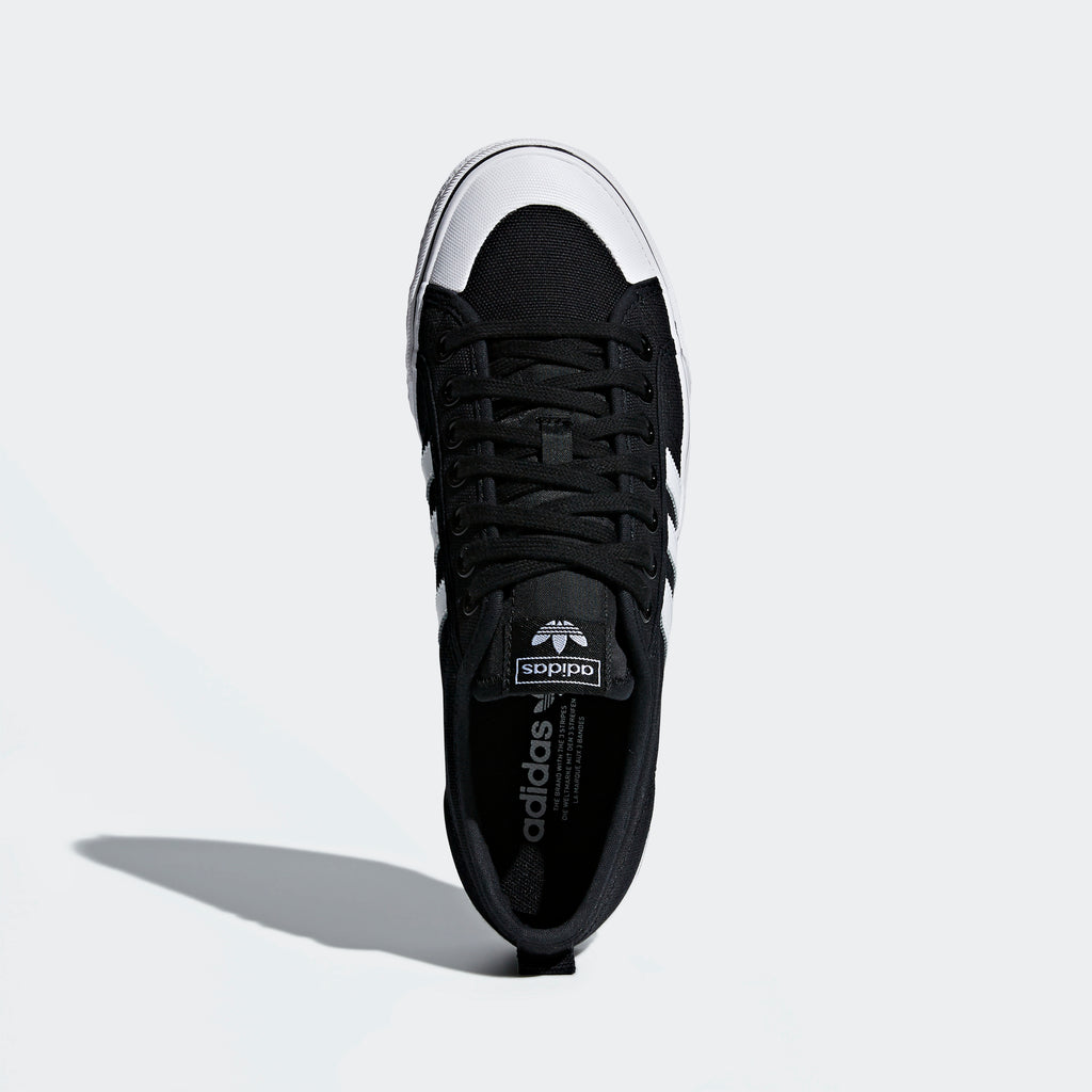 Men's adidas Nizza Shoes Black White SKU CQ2332 | Chicago City Sports | top view