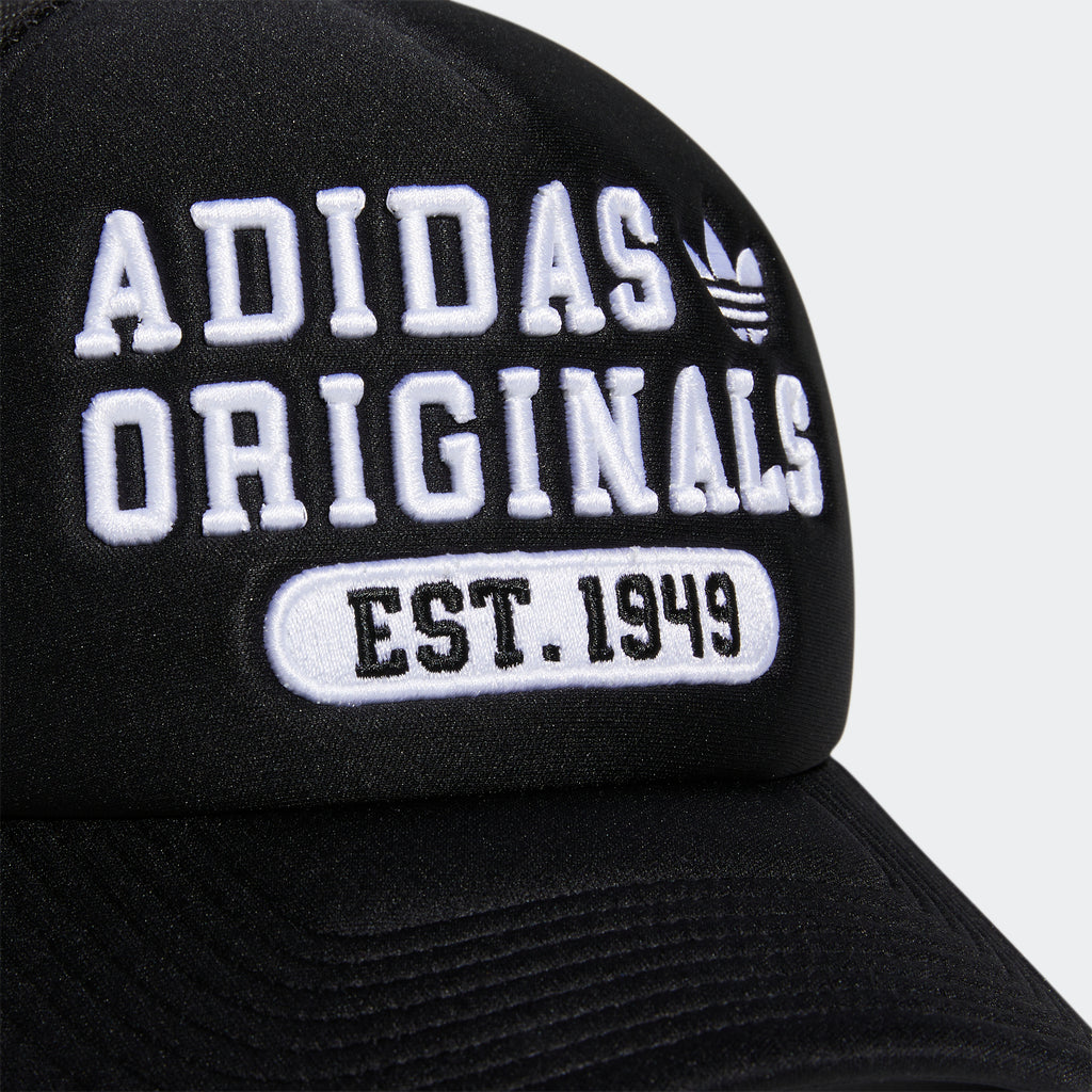 Men's adidas Originals Prep Trucker Hat Black