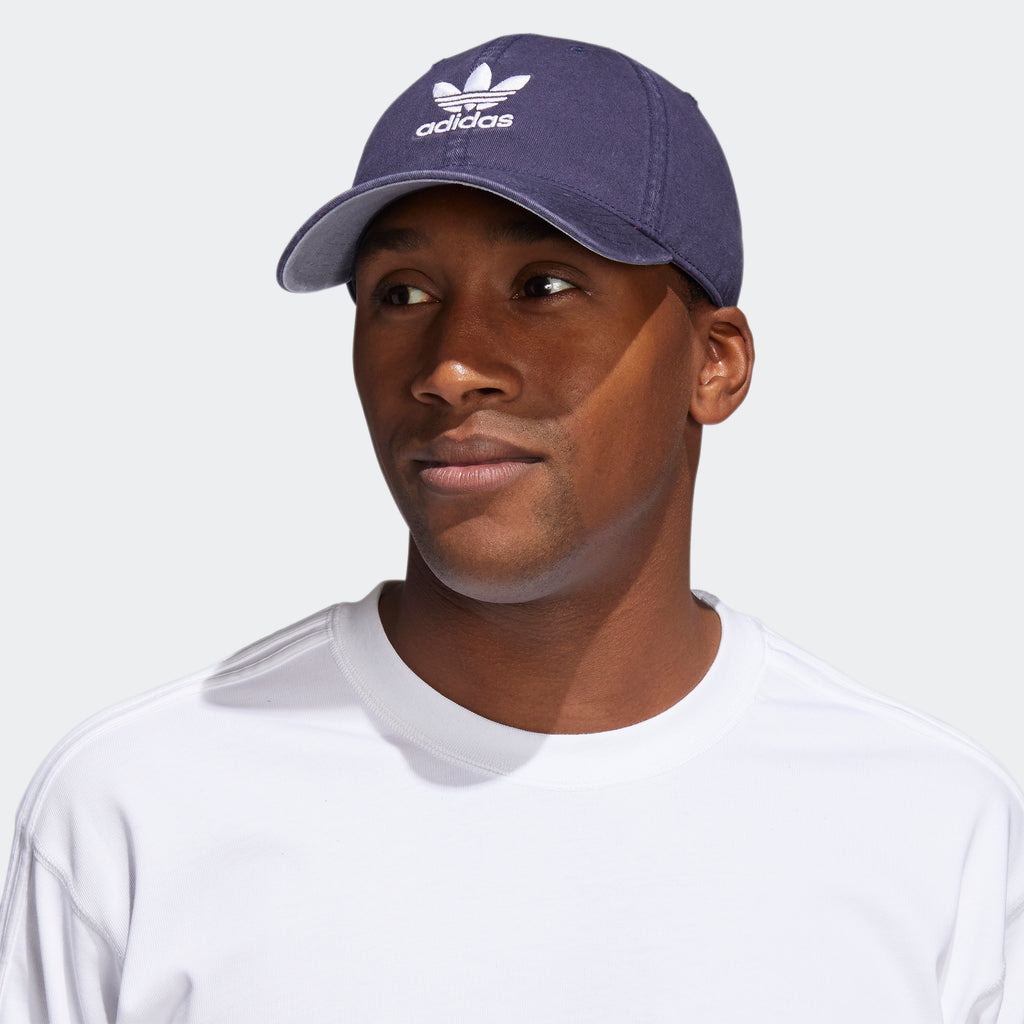 Men's adidas Originals Relaxed Strapback Hat Navy
