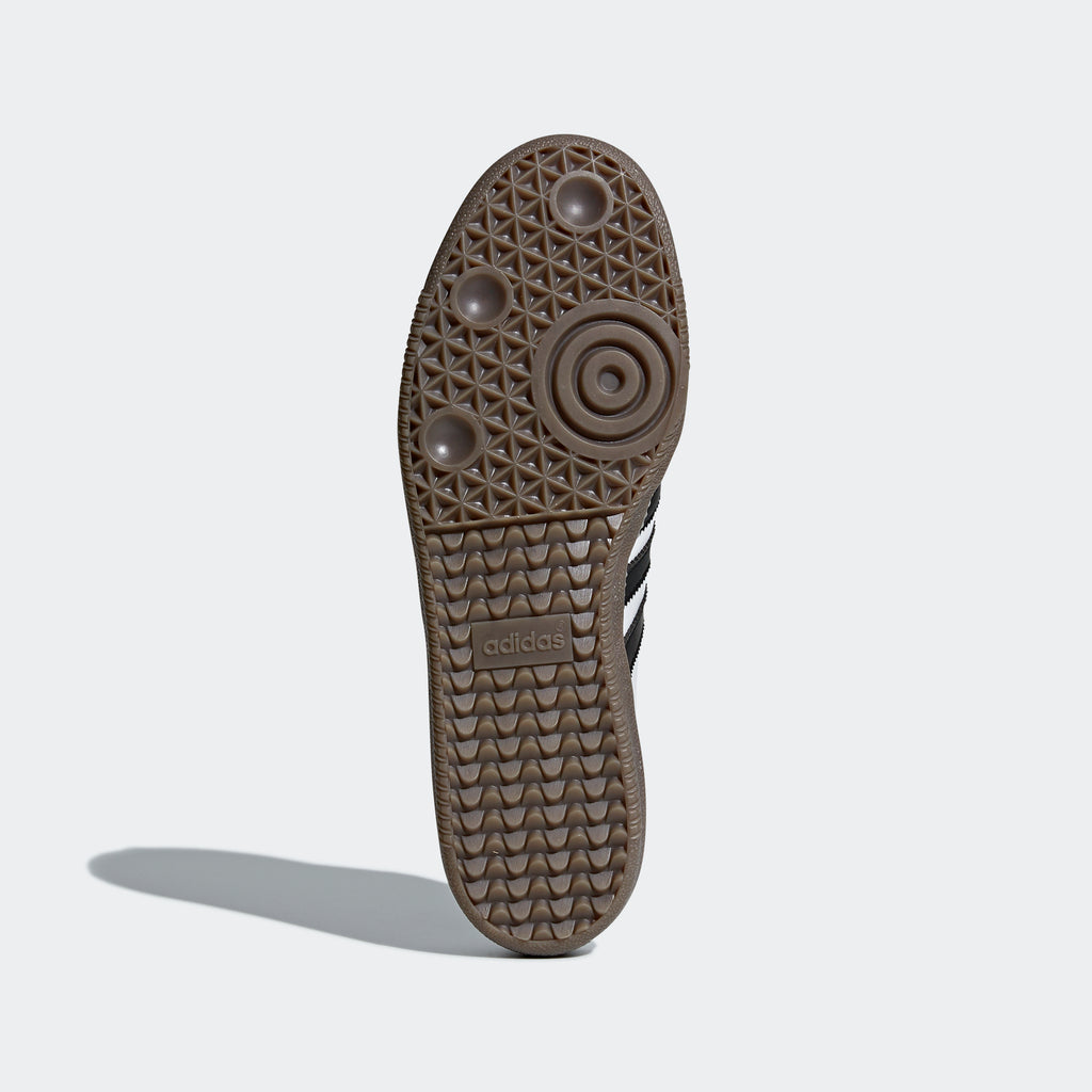 Men's adidas Originals Samba OG Shoes White Black B75806 | Chicago City Sports | bottom view