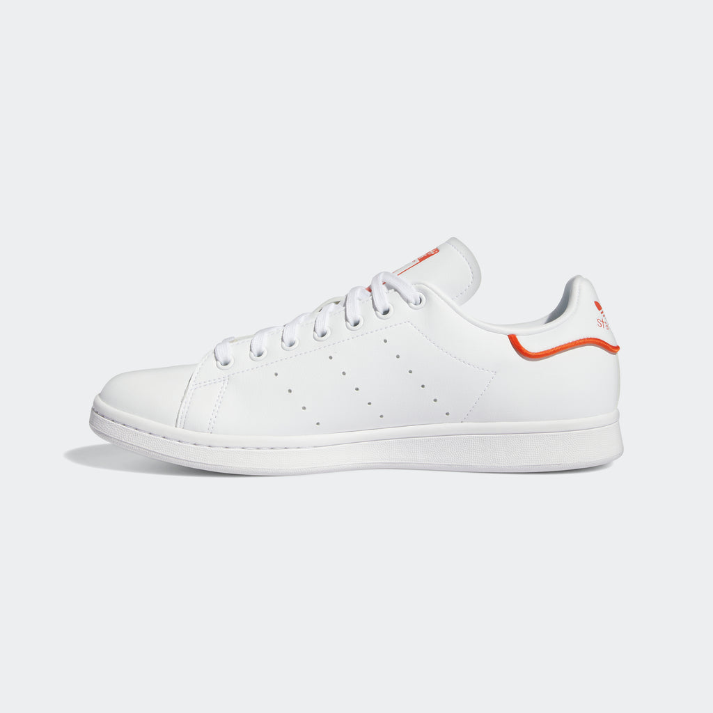 Men's adidas Originals Stan Smith Shoes White Orange