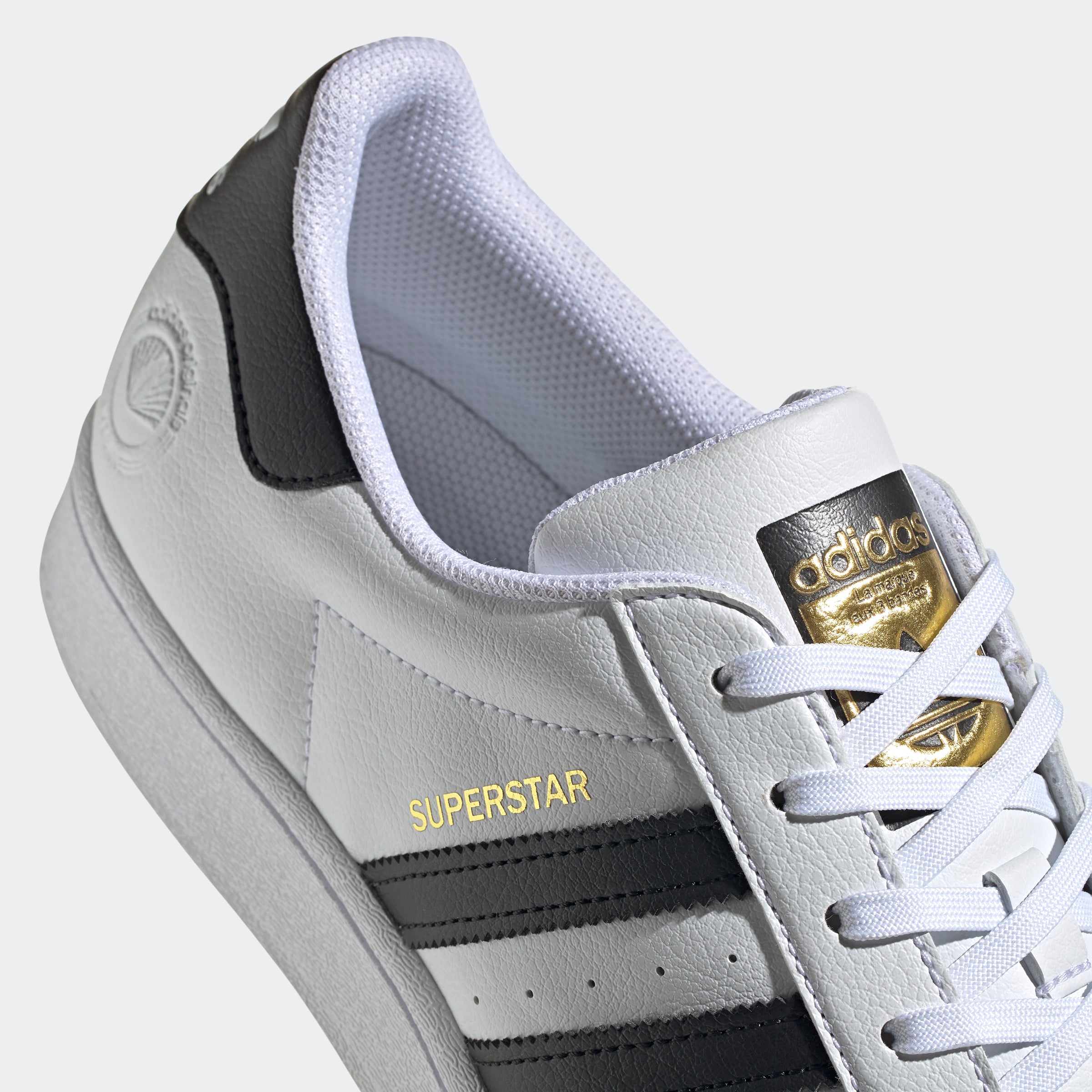 Adidas Superstar Vegan Core Black/Cloud White-Gold Metallic - FW2296