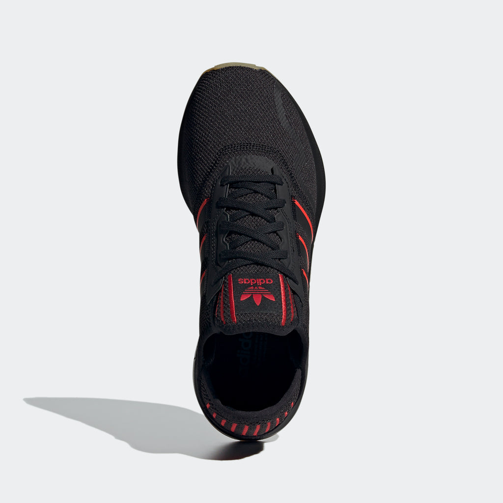 Men's adidas Swift Run X Shoes Black Scarlet FY6234 | Chicago City Sports | top view