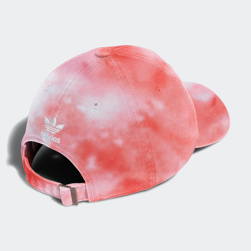Men's adidas Originals Tie Dye Strapback Hat Pink