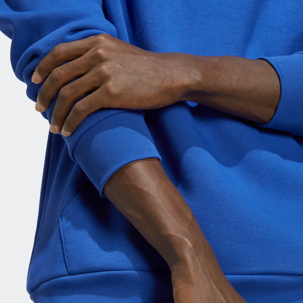 Men's adidas Originals Trefoil Essentials Hoodie Blue