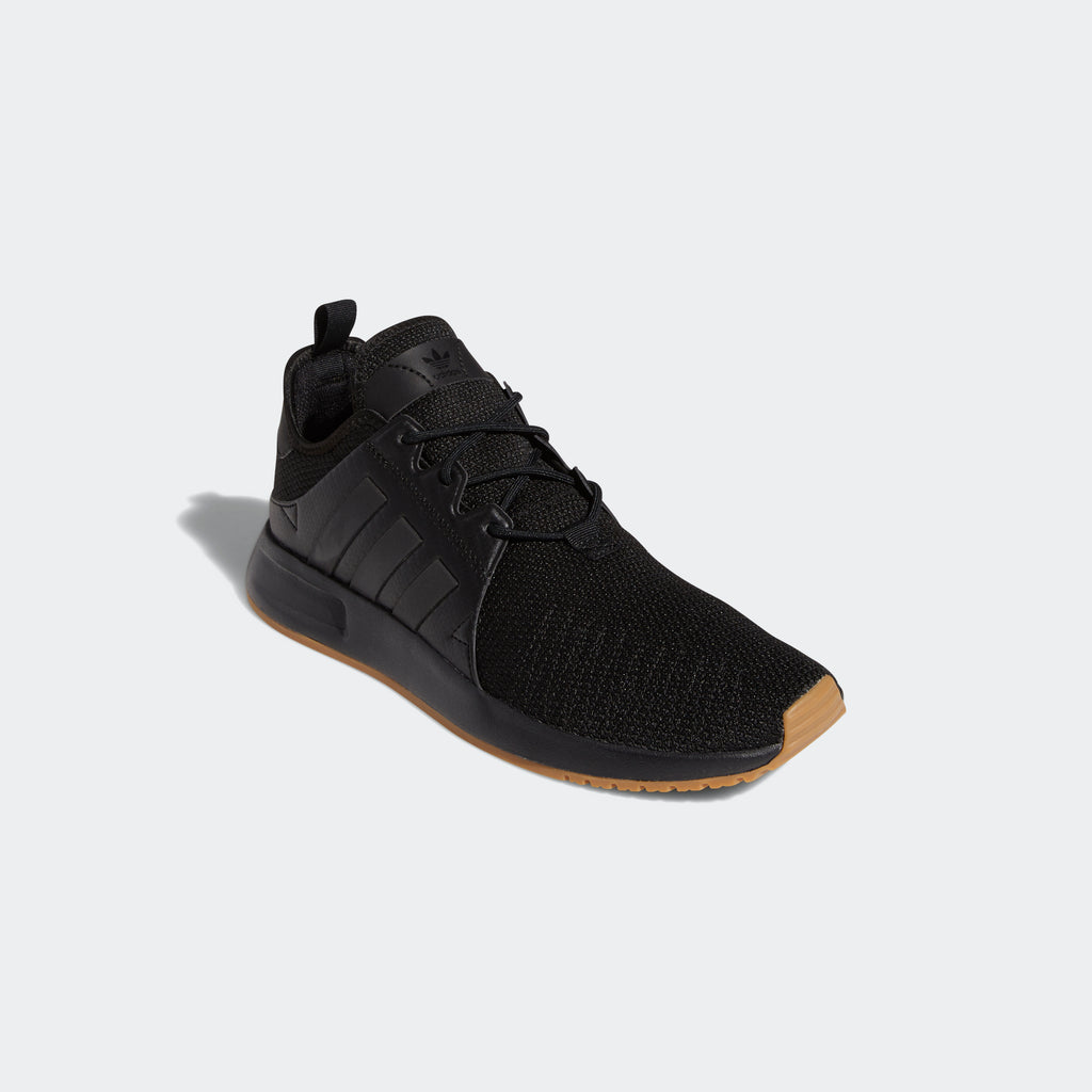 Men's adidas Originals X_PLR Shoes Black Gum FY9053 | Chicago City Sports | diagonal view