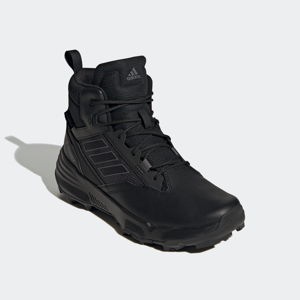 Men’s adidas Terrex Unity Leather Mid RAIN.RDY Hiking Boots Black